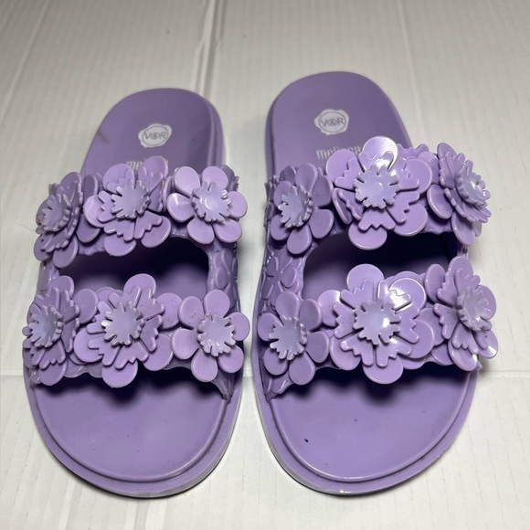 Melissa x Viktor Rolf Purple Floral Sandals size 5